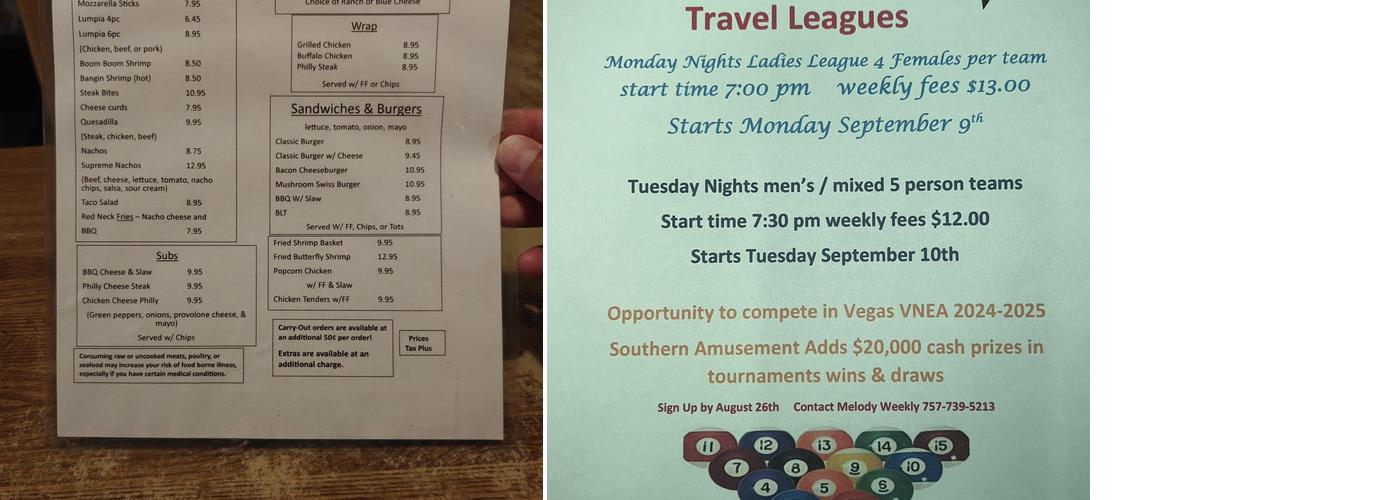 Lafayette Bar And Grill Menu