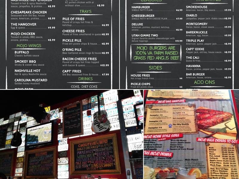 Mojo Bones Menu