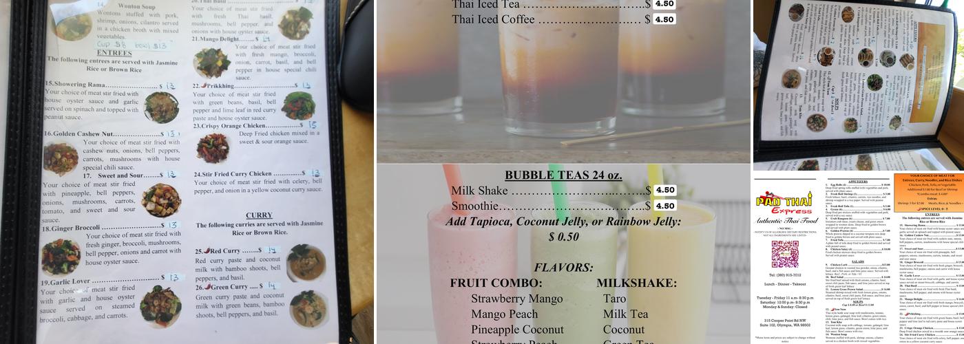 Pad Thai Express Menu