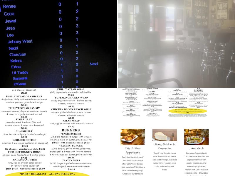 My Neighbors' Pub Menu