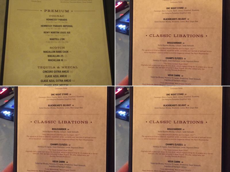 Felt Menu
