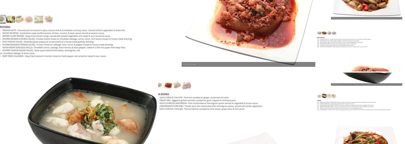 Phnom Penh Menu
