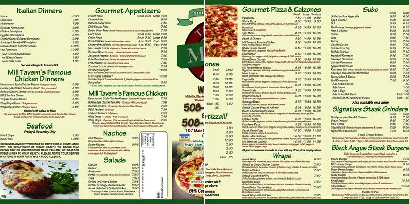 Pot Belly Pub Menu
