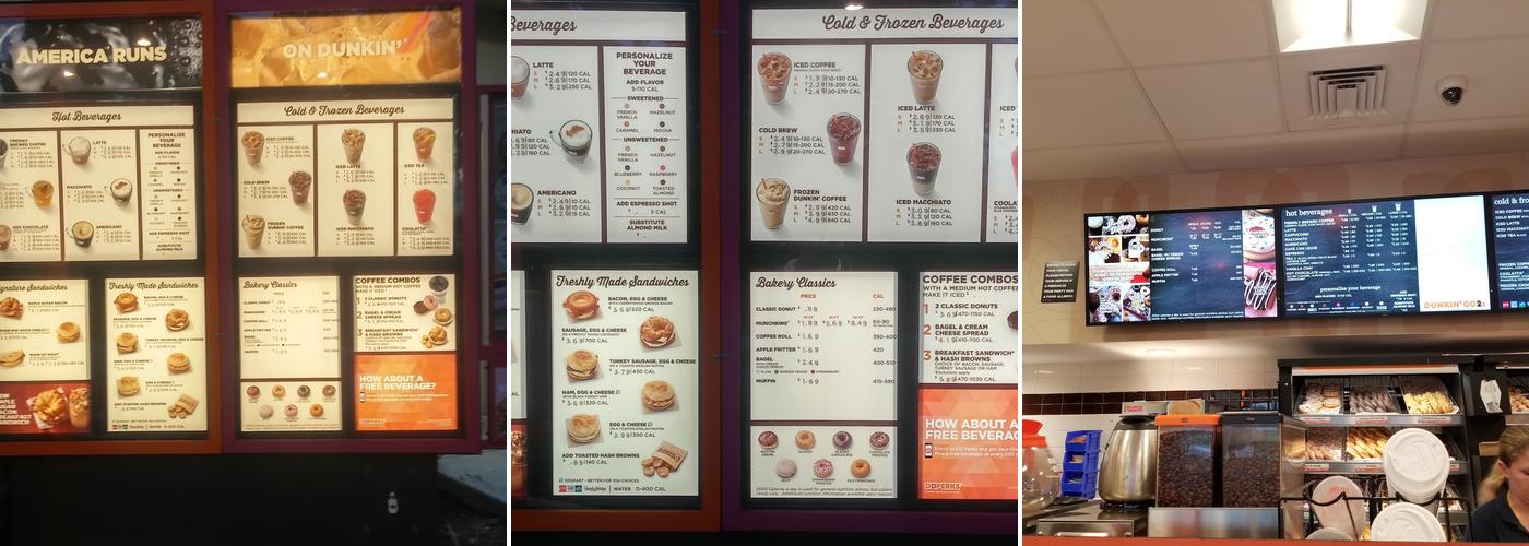 Dunkin' Menu