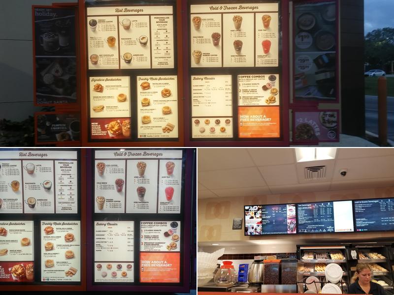 Dunkin' Menu