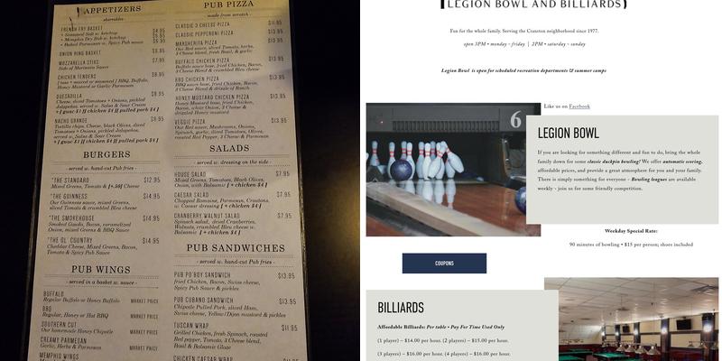 Pub On Park Menu