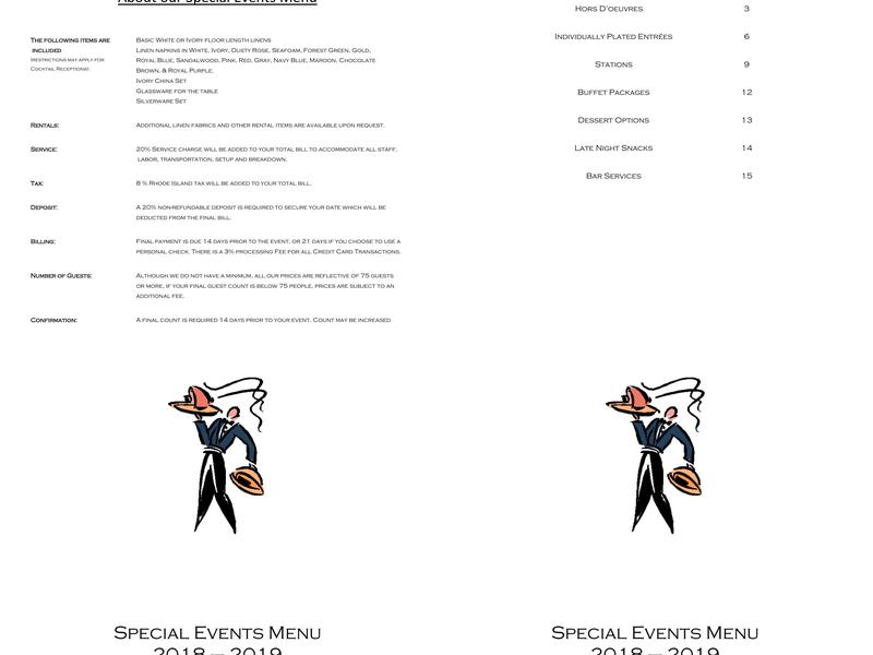 LeFoyer Menu
