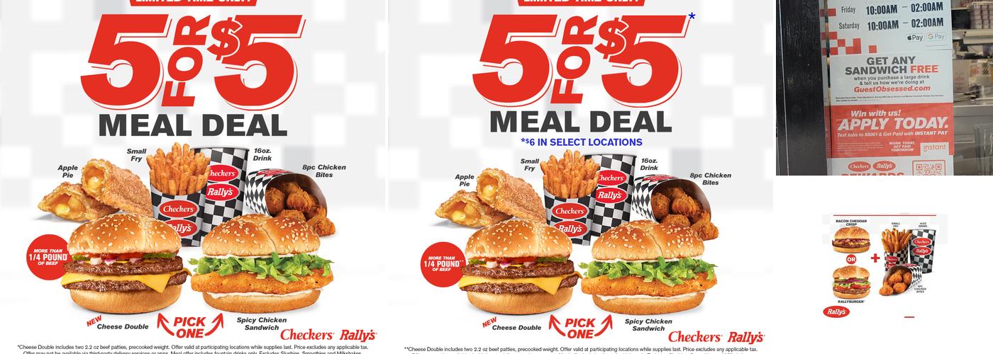 Checkers Menu