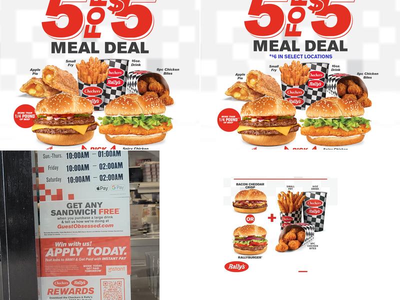 Checkers Menu