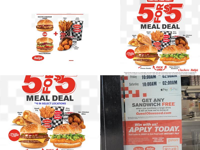 Checkers Menu
