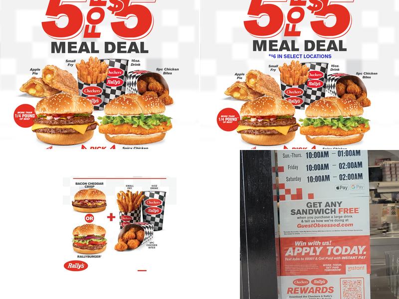 Checkers Menu