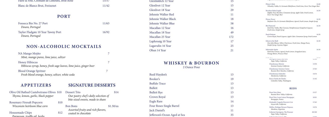 Blu Menu