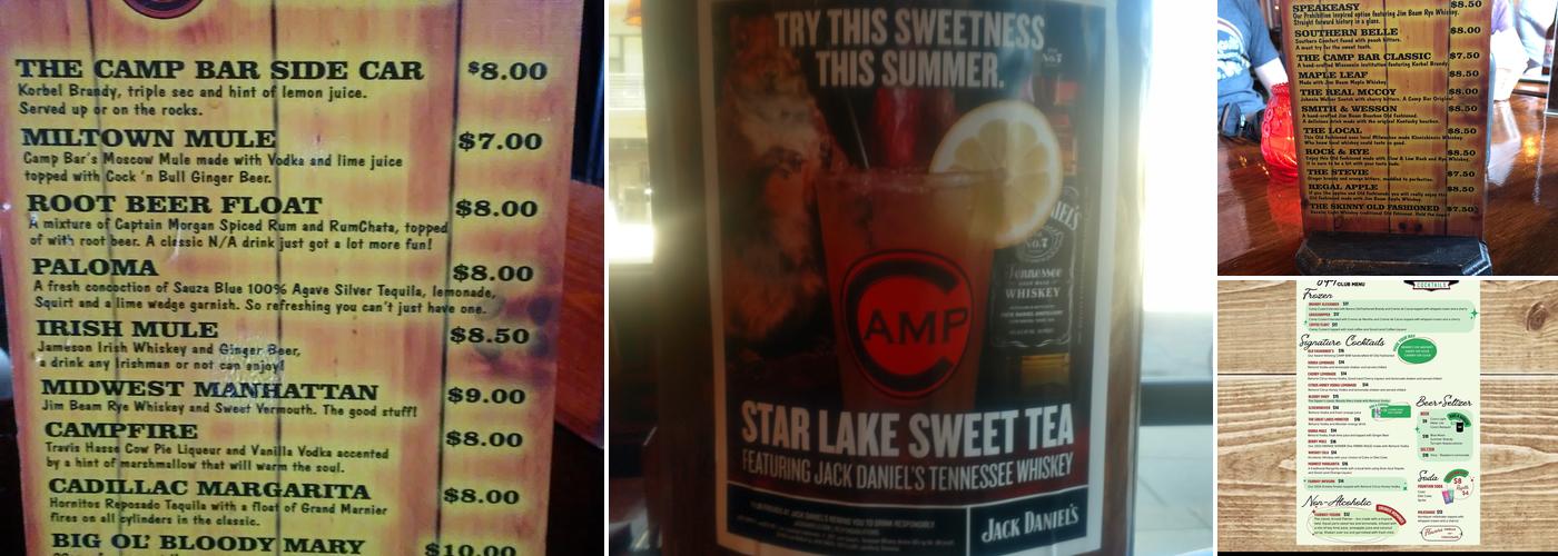 Camp Bar Third Ward Menu