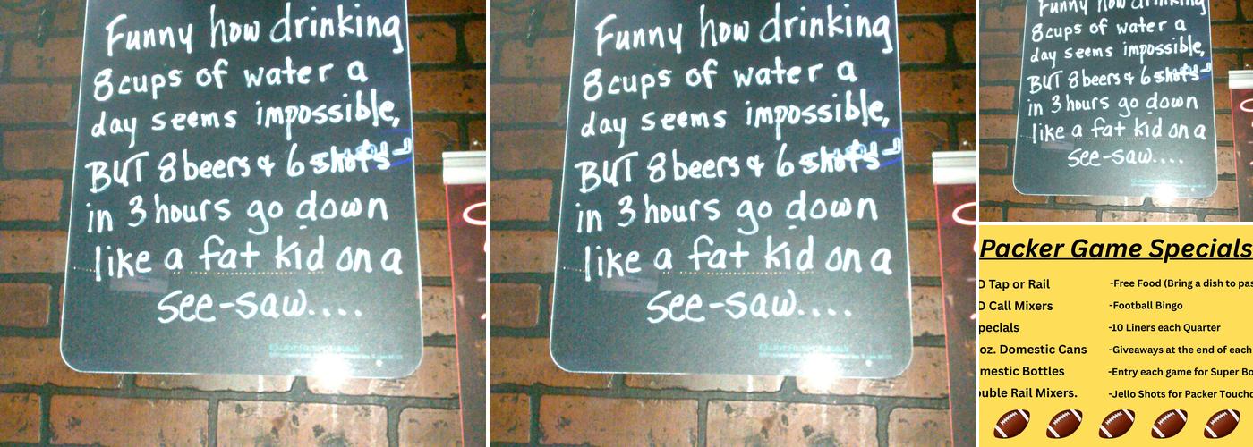 BB's Bar Menu