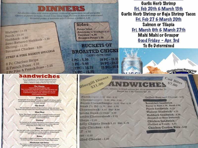 Greg's Tap Menu