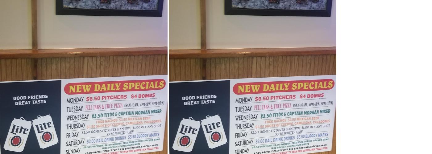Kip's Inn Menu