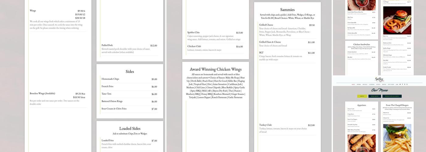 Spitfires on State Menu