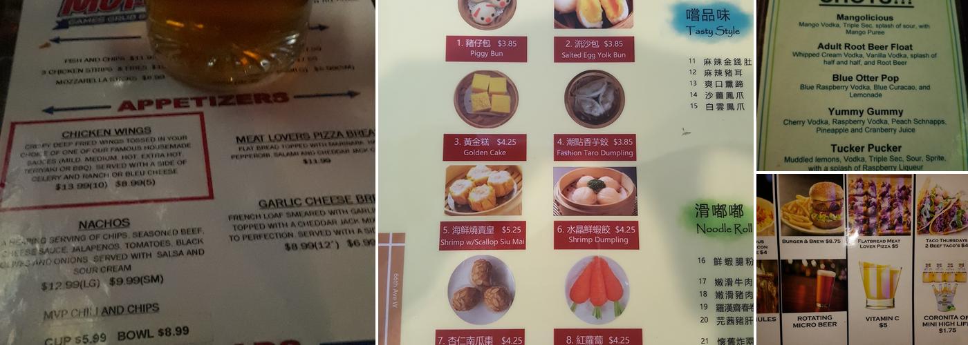 MVP's Menu