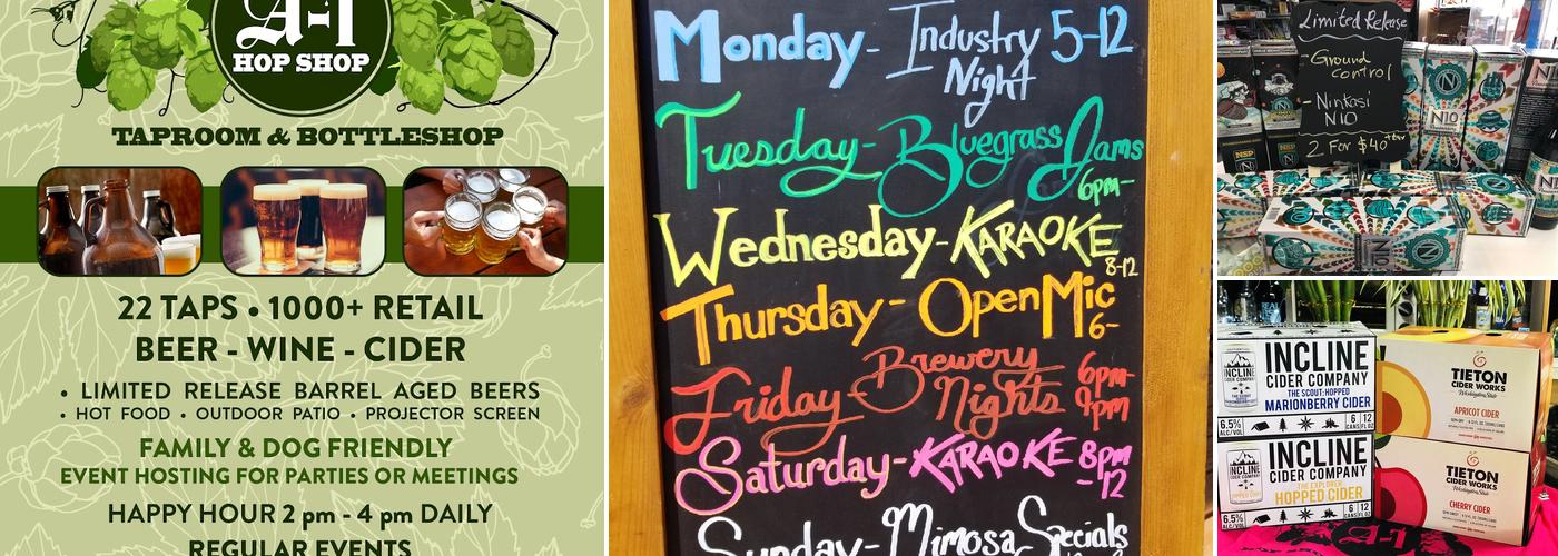 A1 Hop Shop 144th Menu