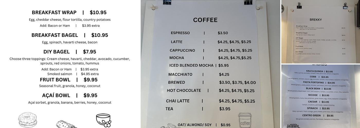 Caffe Centro SP Menu