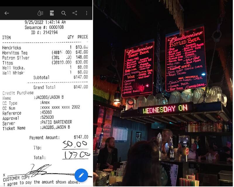 The Cuff Complex Menu