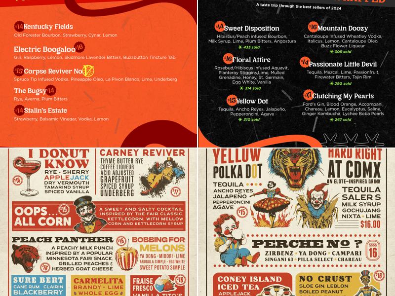 Volstead Act Menu