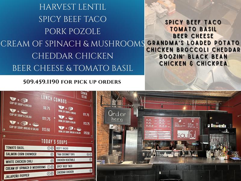 Soulful Soups & Spirits Menu
