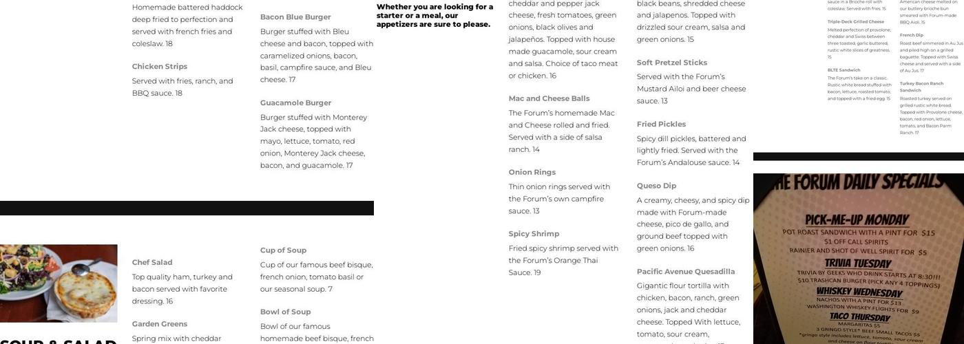 The Forum Menu