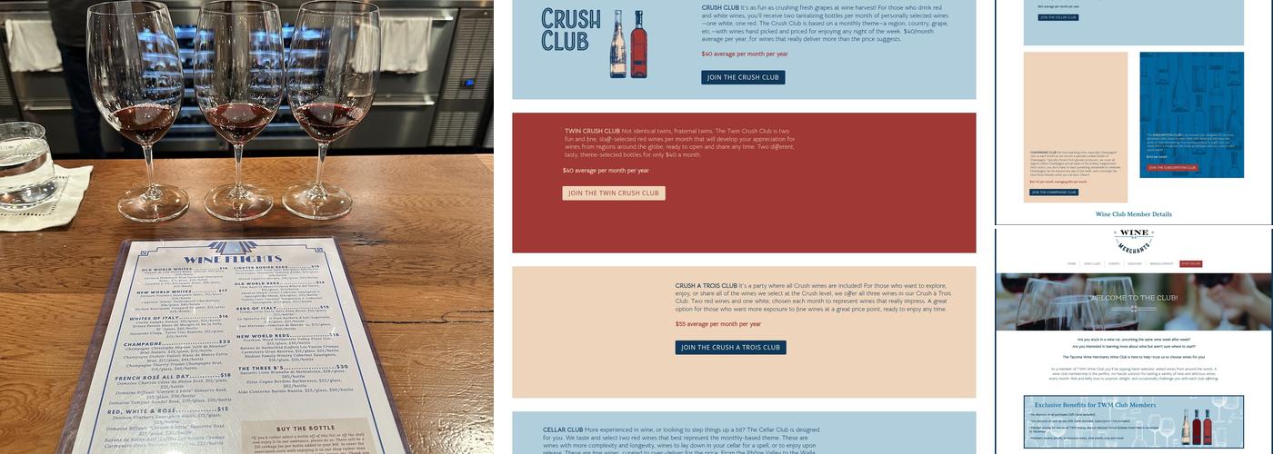 Tacoma Wine Merchants Menu