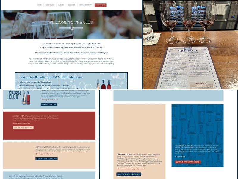 Tacoma Wine Merchants Menu