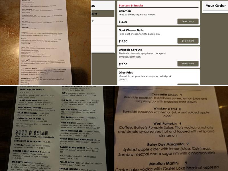 Pacific House Menu