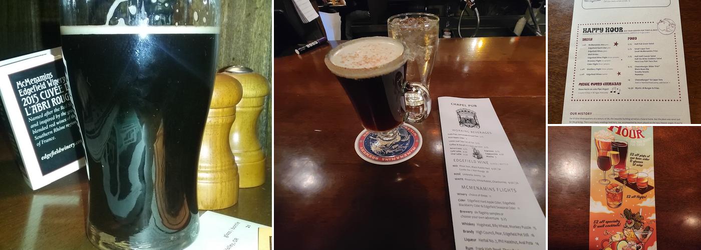 McMenamins Chapel Pub Menu