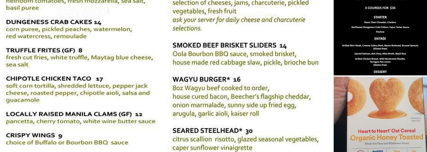 Cypress Lounge & Wine Bar Menu