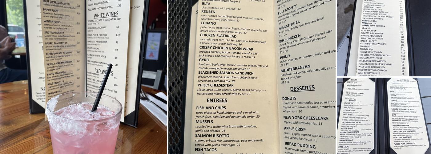 McGilvra's Bar & Restaurant Menu