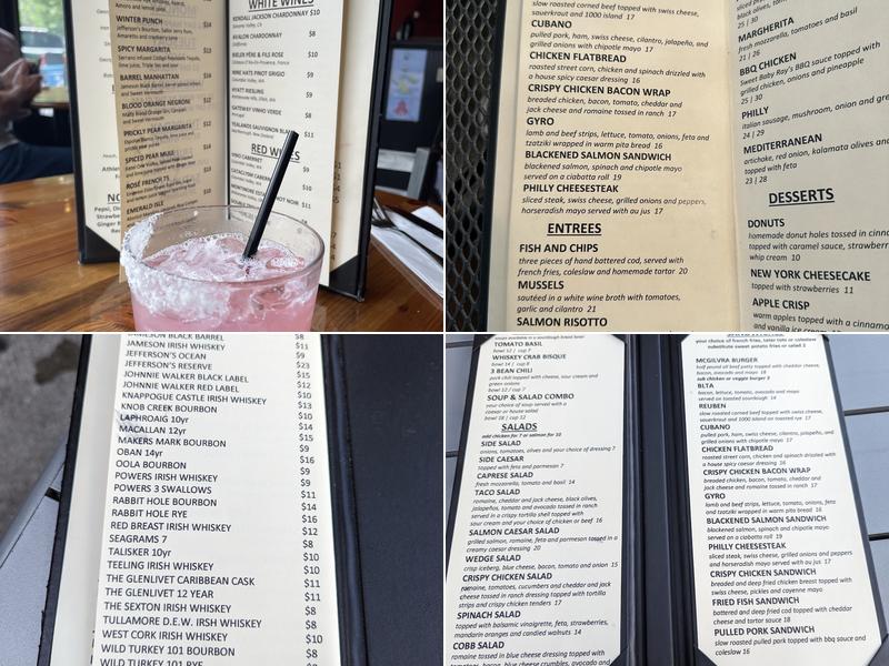 McGilvra's Bar & Restaurant Menu
