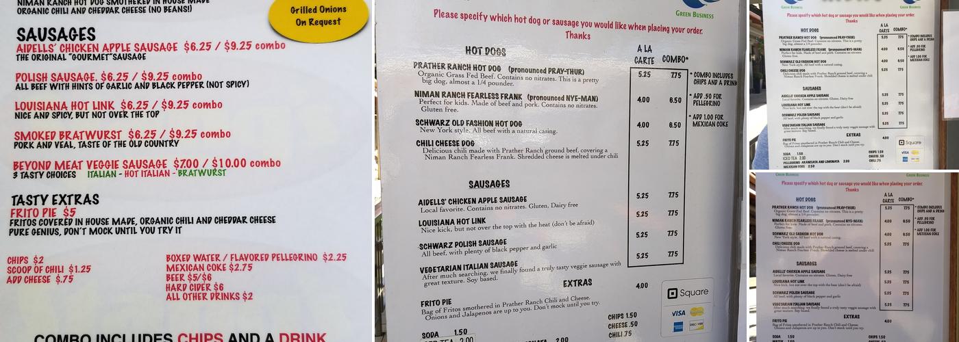 Stang's Menu