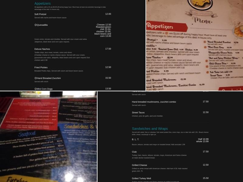 Hawkeyes Restaurant and Bar Menu