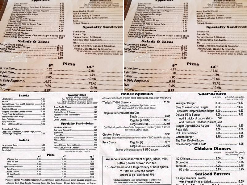 The Right Spot in Fife Menu