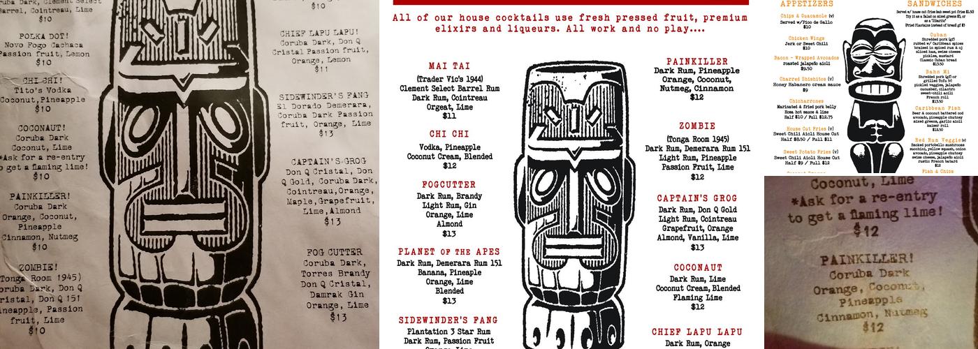 Red Rum Menu