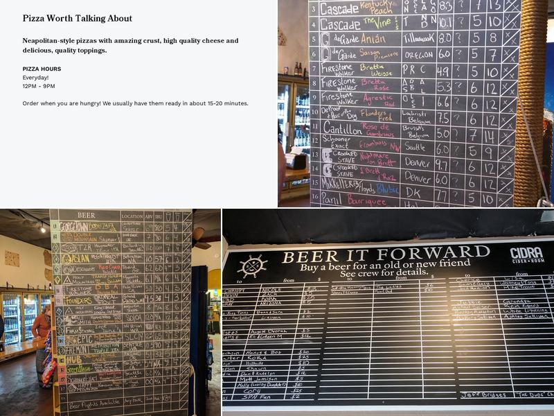 Elizabeth Station Menu