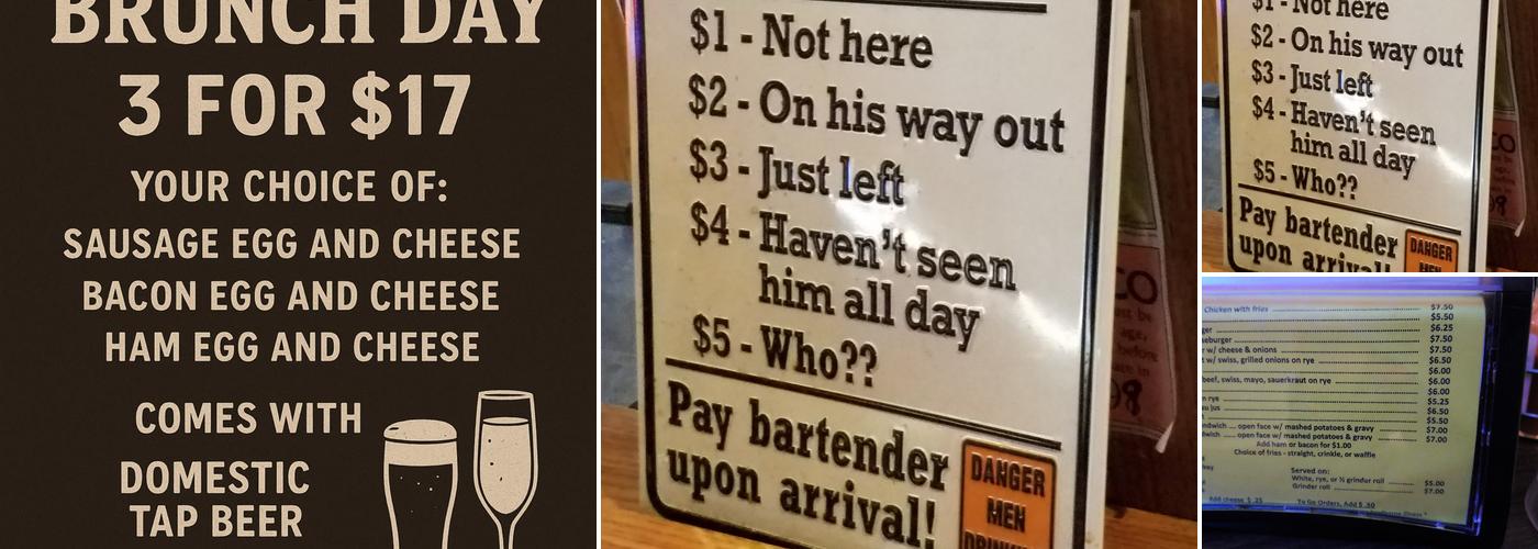 Two Bit's & A Bite Menu