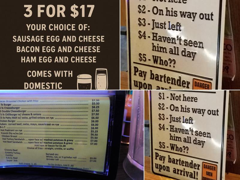 Two Bit's & A Bite Menu