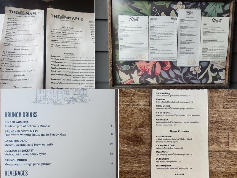 The Maple Menu