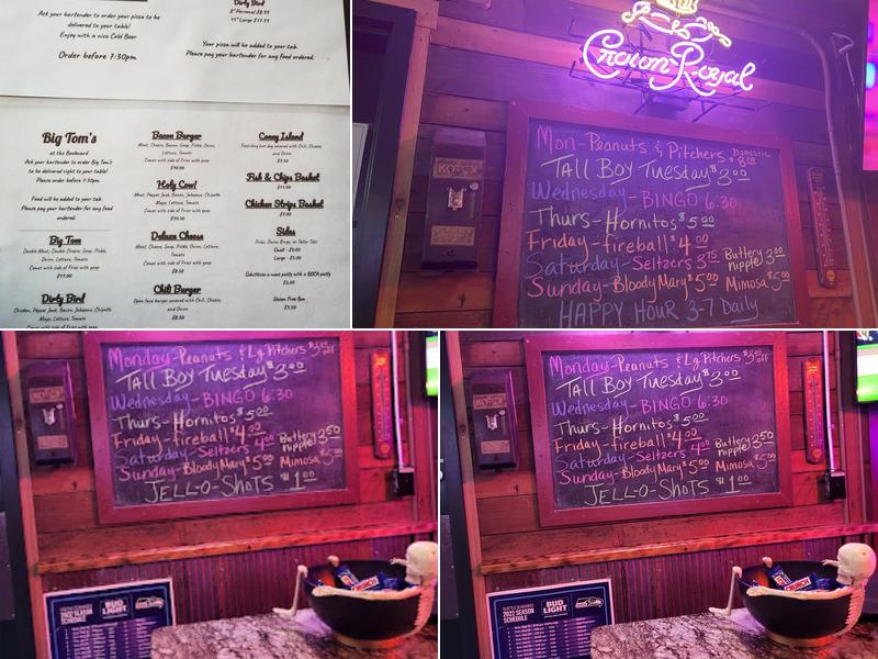 Boulevard Tavern Menu