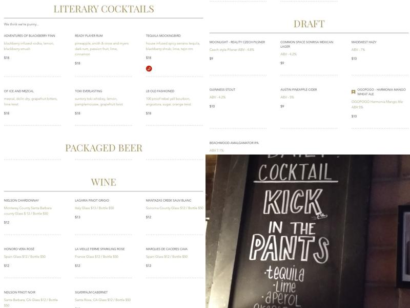 Library Bar Menu