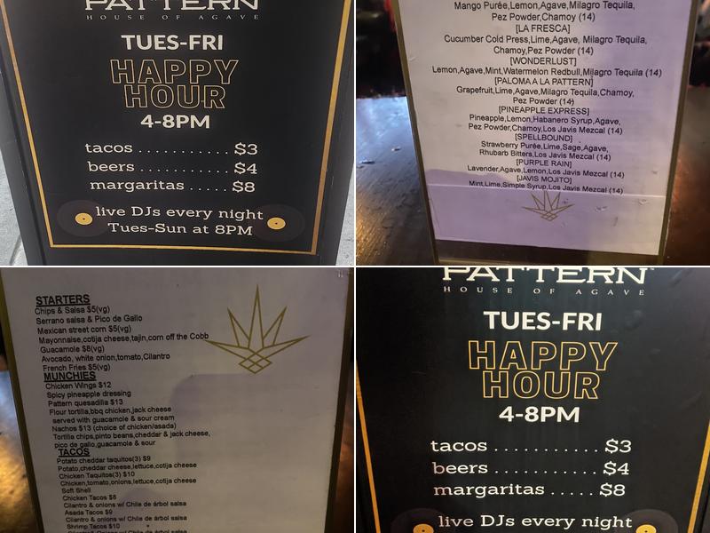 Pattern Bar Menu