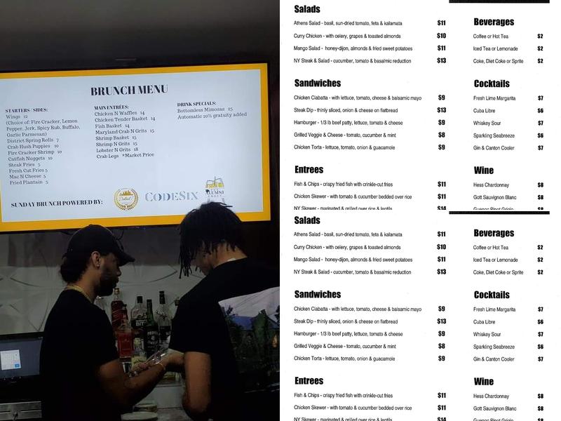 District 7 DTLA Menu