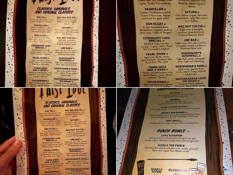 False Idol Menu