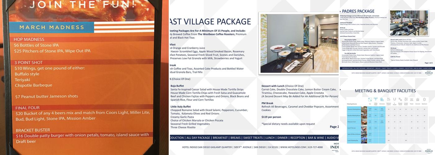 Table 509 Bar & Kitchen Menu