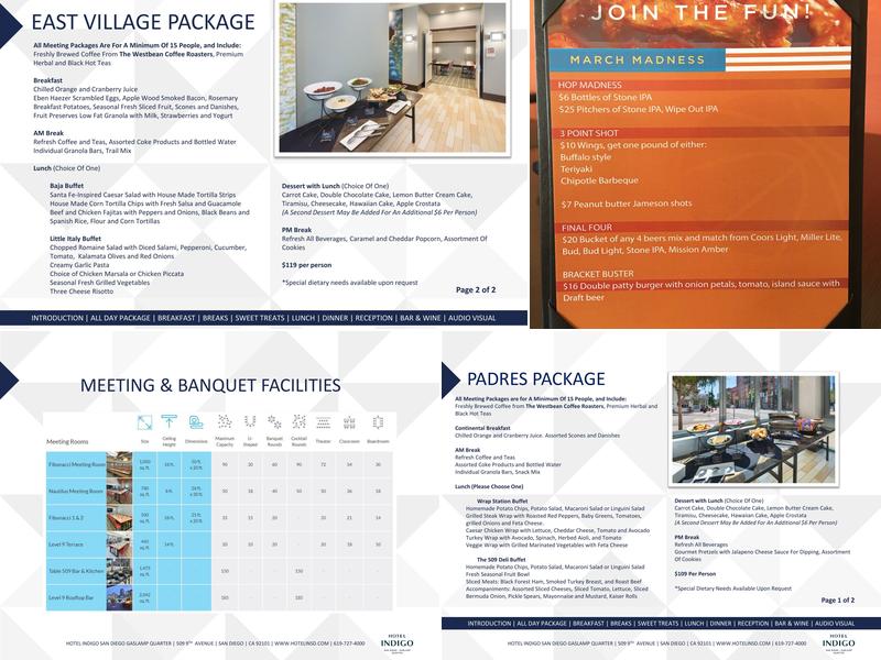 Table 509 Bar & Kitchen Menu